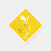 モダン唇結婚の スタンダードカクテルナプキン (角)