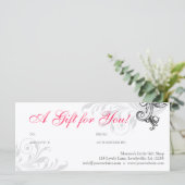 モダン商品券リテールフローラサンゴW (スタンド正面)