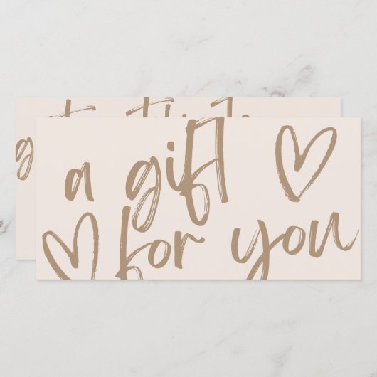 モダン商品券 (正面/裏面)