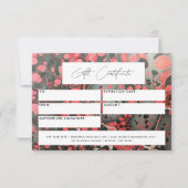 モダン商品券(黒い赤大理石) (正面)