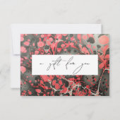 モダン商品券(黒い赤大理石) (裏面)