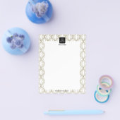 モダン図形パターンメニュー白 チラシ (シングル)