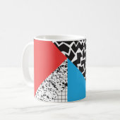 モダン図形:抽象芸術シームレススタイル コーヒーマグカップ (正面左)