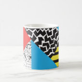 モダン図形:抽象芸術シームレススタイル コーヒーマグカップ (中央)