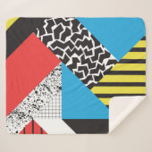 モダン図形:抽象芸術シームレススタイル シェルパブランケット (正面(横))