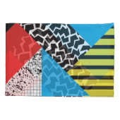 モダン図形：抽象芸術シームレススタイル 枕カバー (裏面)