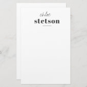 モダン型パーソナライズされた文具 便箋 (正面/裏面)