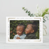 モダン型ミニマル写真クリスマス シーズンカード (スタンド正面)