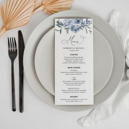 モダン塵の青結婚フローラ メニュー