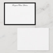 モダン墨書エレガントの墨書 ノートカード (正面/裏面)