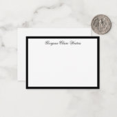 モダン墨書エレガントの墨書 ノートカード (正面/裏面インサイチュ)