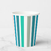 モダン夏数々の色の垂直ストライプ色 紙コップ (右)