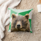 モダン多角形ブラウンベアカスタム クッション (ブランケット)