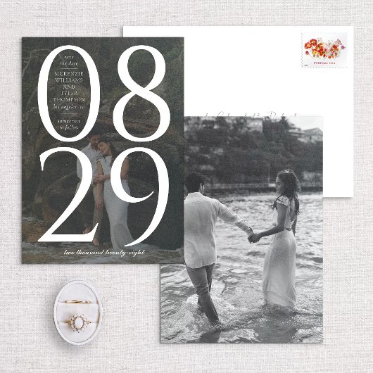 モダン大はっきりした日付の背景 セーブザデート