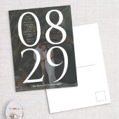 モダン大はっきりした日付写真の背救景D 案内ポストカード