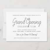 モダン大企業の開シンプル業ミニマル 招待状 (正面)