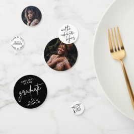 モダン大学院のスクリプカスタムト コンフェッティ