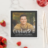 モダン大学院の写真カスタム色 スタンダードランチョンナプキン (インサイチュ)