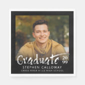 モダン大学院の写真カスタム色 スタンダードランチョンナプキン (正面)