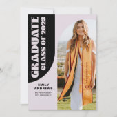 モダン大学院パープルアーチ&フォトグラードパーティー 招待状 (正面)