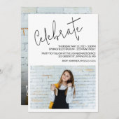 モダン大学院写真のスクリプト 招待状 (正面/裏面)