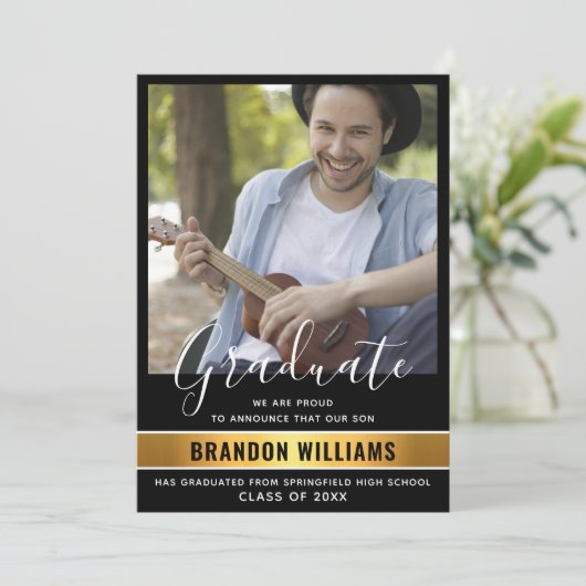 モダン大学院写真の発表とパーティー招待状 案内状 (スタンド正面)