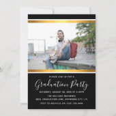 モダン大学院写真の発表とパーティー招待状 案内状 (裏面)