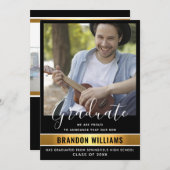 モダン大学院写真の発表とパーティー招待状 案内状 (正面/裏面)