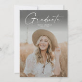 モダン大学院写真卒業 招待状 (正面)