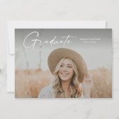 モダン大学院写真卒業 招待状 (正面)