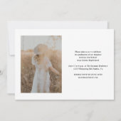 モダン大学院写真卒業 招待状 (裏面)