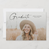 モダン大学院写真卒業 招待状 (正面)