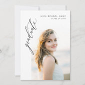 モダン大学院写真卒業 招待状 (正面)