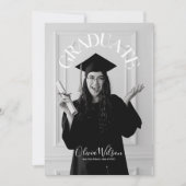 モダン大学院写真卒業 招待状 (正面)