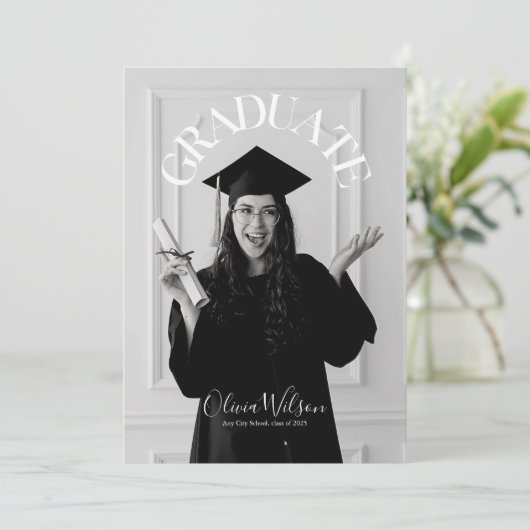 モダン大学院写真卒業 招待状 (スタンド正面)