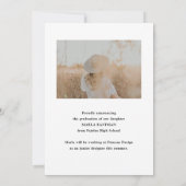 モダン大学院写真卒業 案内状 (裏面)