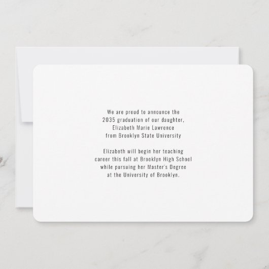 モダン大学院写真卒業 案内状 (裏面)