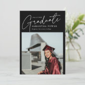 モダン大学院写真幾何学卒業 案内状 (スタンド正面)