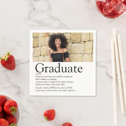 モダン大学院定義の写真 スタンダードカクテルナプキン (インサイチュ)