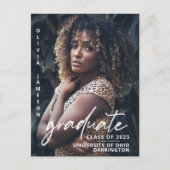 モダン大学院手書き |写真 ポストカード (正面)