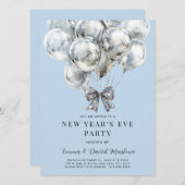 モダン大晦日パーティー 招待状 (正面/裏面)