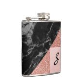 モダン大理石とグリッタールックフラスコ フラスク (右)