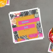 モダン大理石のフローラ結婚の スタンダードランチョンナプキン