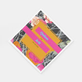 モダン大理石のフローラ結婚の スタンダードランチョンナプキン (角)