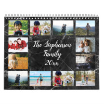 モダン大理石の家族の写真