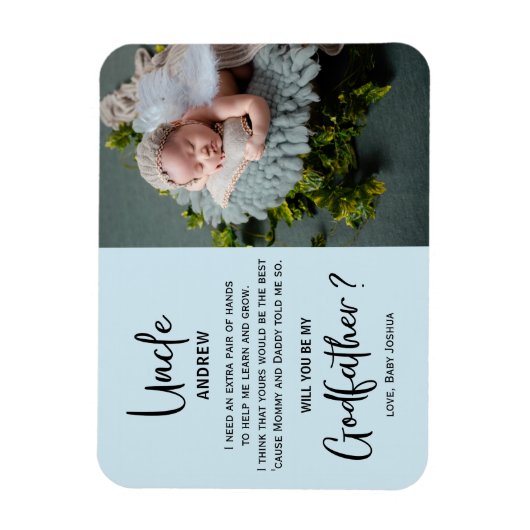 モダン大理石ゴッドファーザー写真提案書 マグネット (縦)