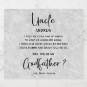 モダン大理石ゴッドファーザー案 ビールラベル (シングルラベル)