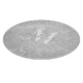 モダン大理石パーソナライズされた製ファミリ名丸ガラス カッティングボード (角)