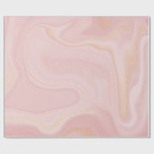モダン大理石ピンク金ゴールドグリッター背景 ラッピングペーパー (フラット)