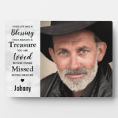 モダン大理石ファミリー写真記念 フォトプラーク (正面)